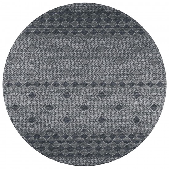 Indoor/Outdoor Sedona SN1 Midnight Washable 10' x 10' Round Rug