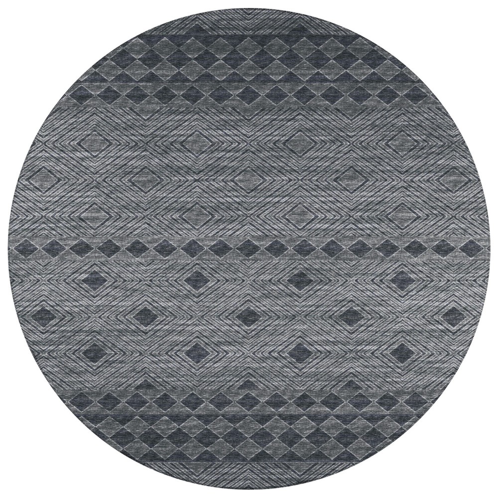 Indoor/Outdoor Sedona SN1 Midnight Washable 10' x 10' Round Rug