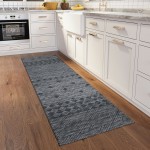 Indoor/Outdoor Sedona SN1 Midnight Washable 2'3" x 7'6" Runner Rug