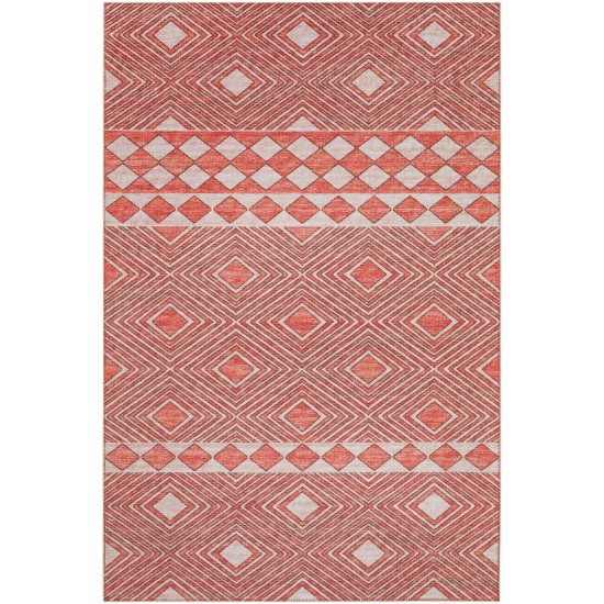 Indoor/Outdoor Sedona SN1 Paprika Washable 10' x 14' Rug