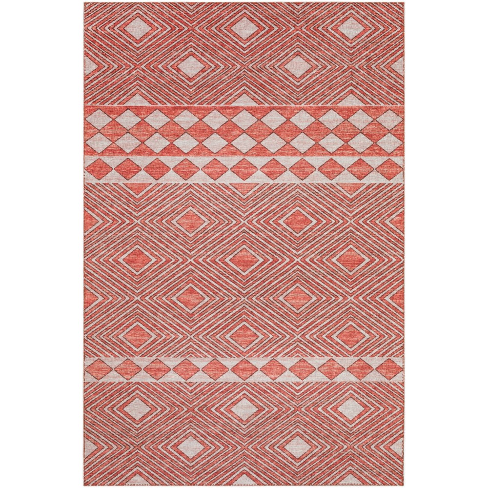 Indoor/Outdoor Sedona SN1 Paprika Washable 10' x 14' Rug