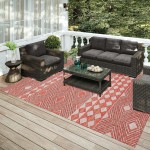 Indoor/Outdoor Sedona SN1 Paprika Washable 10' x 14' Rug