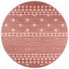 Indoor/Outdoor Sedona SN1 Paprika Washable 8' x 8' Round Rug