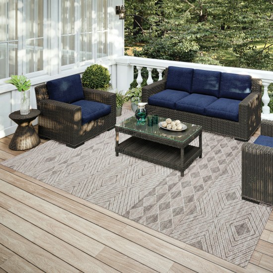 Indoor/Outdoor Sedona SN1 Sage Washable 10' x 14' Rug