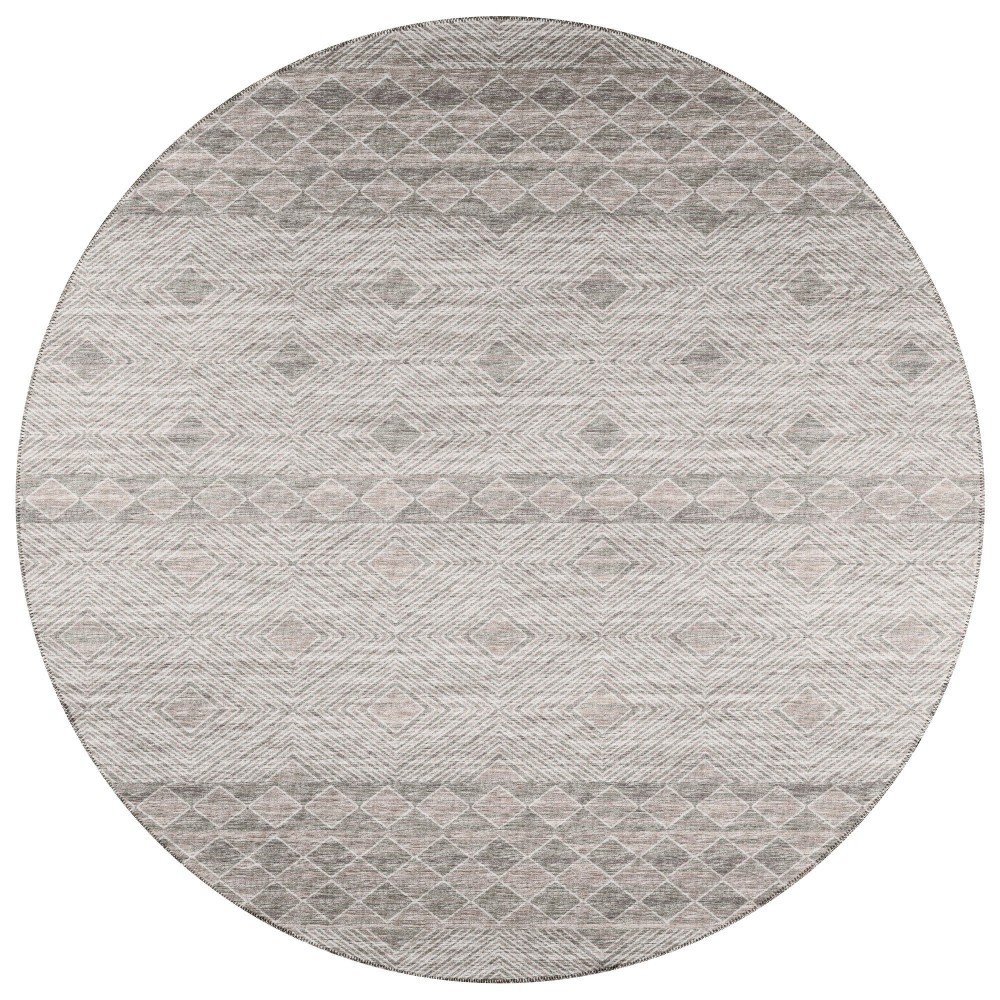 Indoor/Outdoor Sedona SN1 Sage Washable 4' x 4' Round Rug