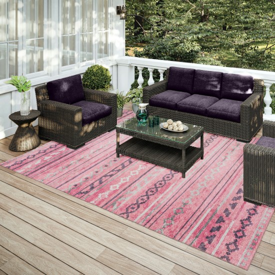 Indoor/Outdoor Sedona SN10 Blush Washable 10' x 14' Rug