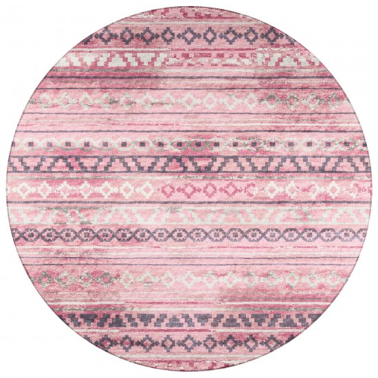 Indoor/Outdoor Sedona SN10 Blush Washable 10' x 10' Round Rug