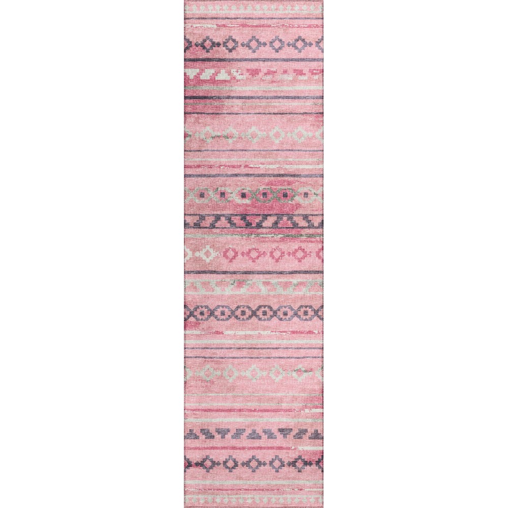 Indoor/Outdoor Sedona SN10 Blush Washable 2'3" x 7'6" Runner Rug