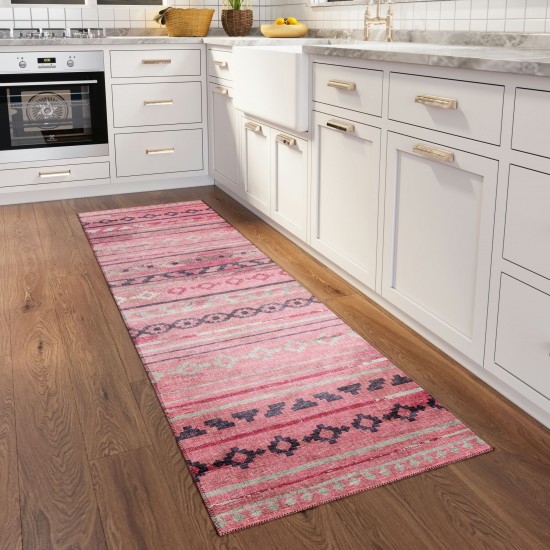 Indoor/Outdoor Sedona SN10 Blush Washable 2'3" x 12' Runner Rug