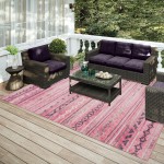 Indoor/Outdoor Sedona SN10 Blush Washable 5' x 7'6" Rug