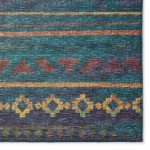 Indoor/Outdoor Sedona SN10 Ink Washable 1'8" x 2'6" Rug