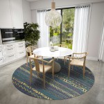 Indoor/Outdoor Sedona SN10 Ink Washable 10' x 10' Round Rug