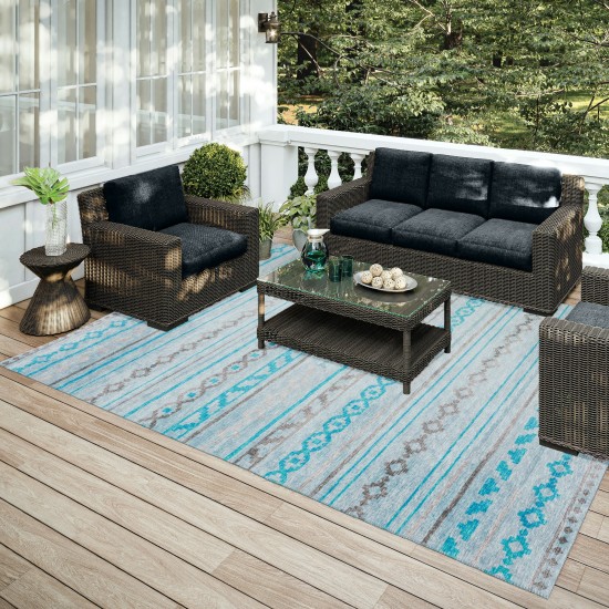 Indoor/Outdoor Sedona SN10 Skydust Washable 10' x 14' Rug