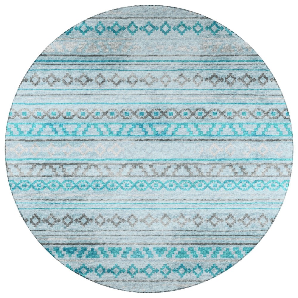 Indoor/Outdoor Sedona SN10 Skydust Washable 6' x 6' Round Rug