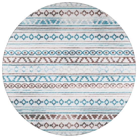 Indoor/Outdoor Sedona SN10 Tin Washable 10' x 10' Round Rug