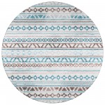 Indoor/Outdoor Sedona SN10 Tin Washable 4' x 4' Round Rug