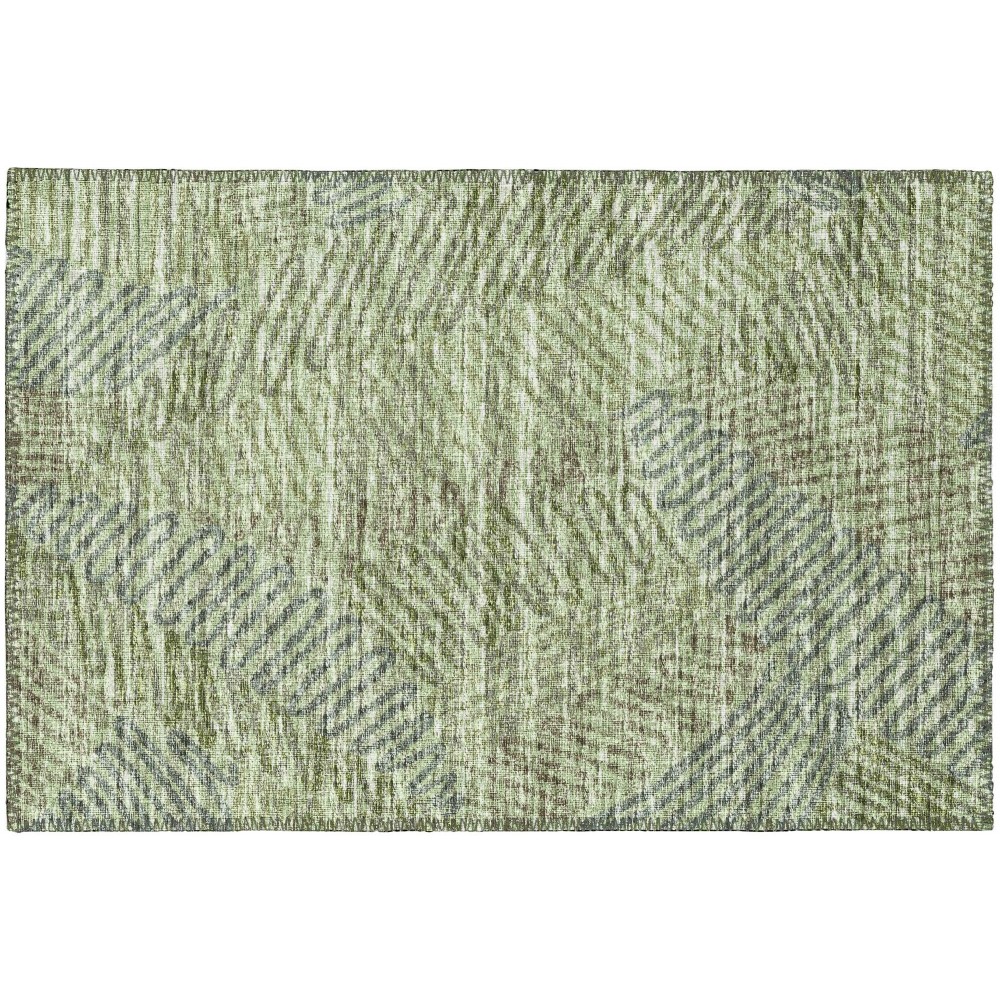 Indoor/Outdoor Sedona SN11 Moss Washable 1'8" x 2'6" Rug