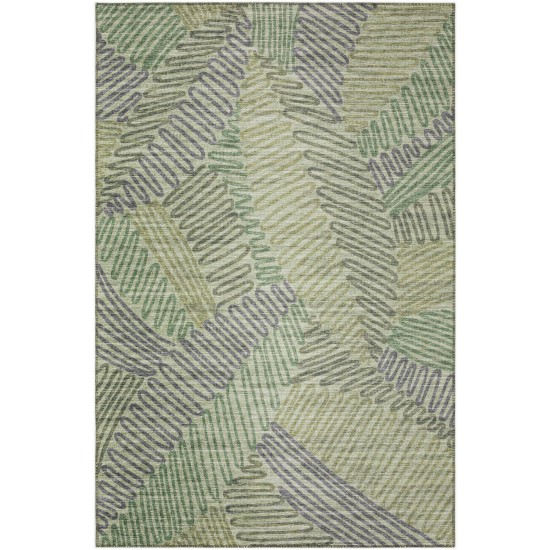 Indoor/Outdoor Sedona SN11 Moss Washable 10' x 14' Rug