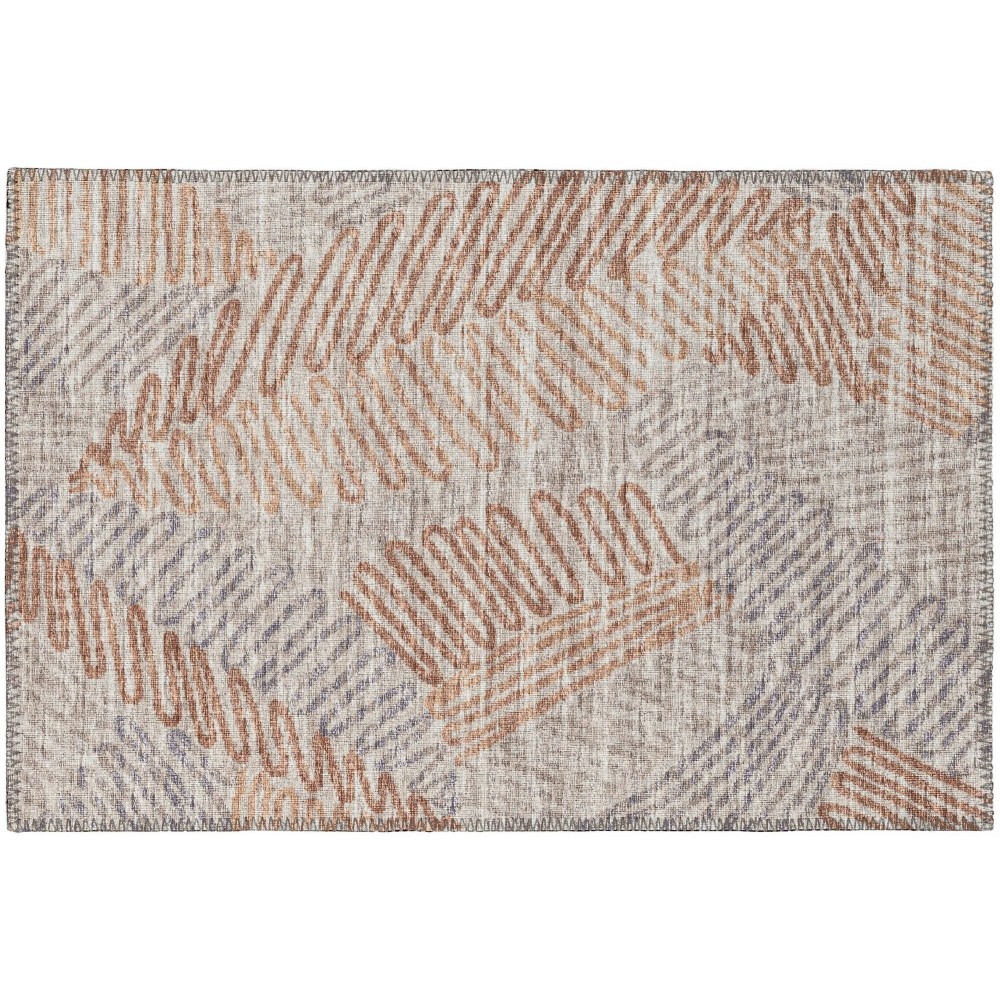 Indoor/Outdoor Sedona SN11 Walnut Washable 1'8" x 2'6" Rug