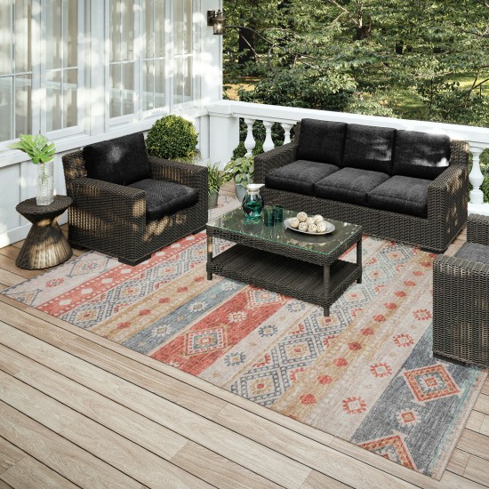 Indoor/Outdoor Sedona SN12 Canyon Washable 10' x 14' Rug