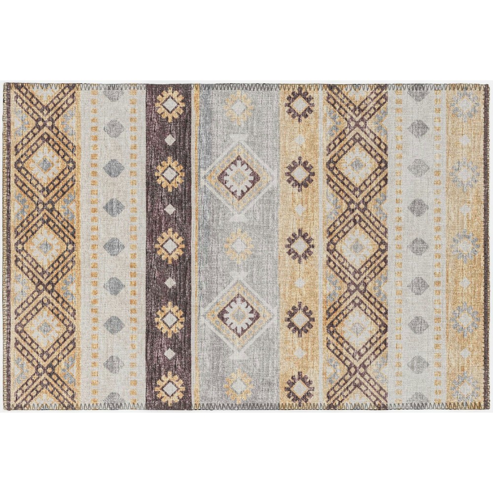 Indoor/Outdoor Sedona SN12 Goldenrod Washable 1'8" x 2'6" Rug