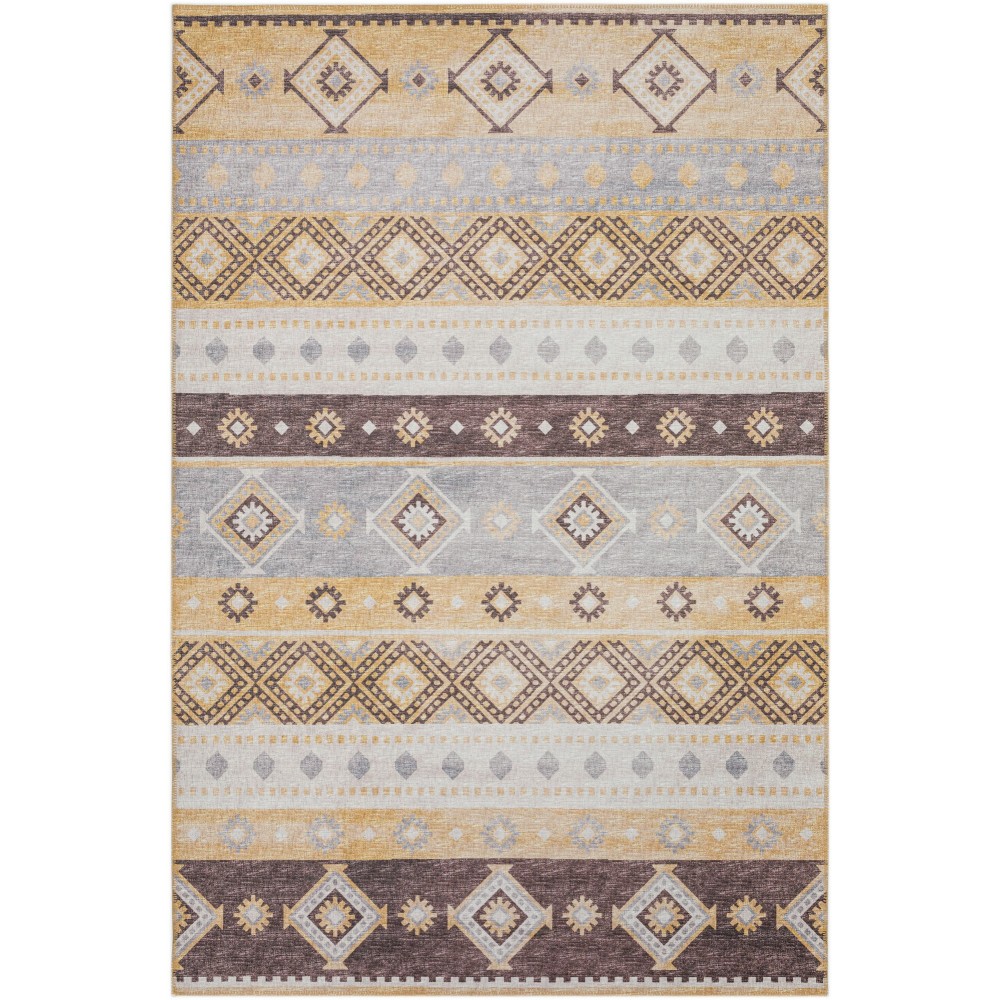 Indoor/Outdoor Sedona SN12 Goldenrod Washable 5' x 7'6" Rug