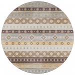 Indoor/Outdoor Sedona SN12 Goldenrod Washable 6' x 6' Round Rug