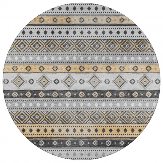 Indoor/Outdoor Sedona SN12 Midnight Washable 10' x 10' Round Rug