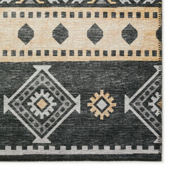 Indoor/Outdoor Sedona SN12 Midnight Washable 2'3" x 12' Runner Rug