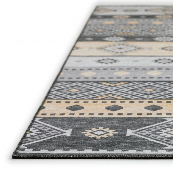 Indoor/Outdoor Sedona SN12 Midnight Washable 2'3" x 12' Runner Rug