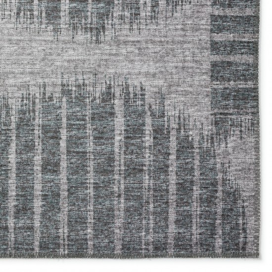 Indoor/Outdoor Sedona SN13 Pewter Washable 2'3" x 10' Runner Rug