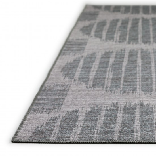 Indoor/Outdoor Sedona SN13 Pewter Washable 2'3" x 10' Runner Rug