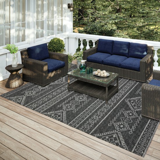 Indoor/Outdoor Sedona SN14 Midnight Washable 10' x 14' Rug