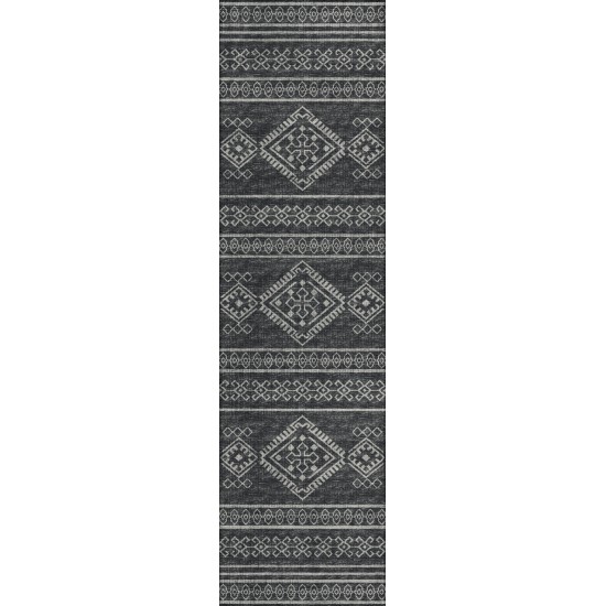 Indoor/Outdoor Sedona SN14 Midnight Washable 2'3" x 7'6" Runner Rug