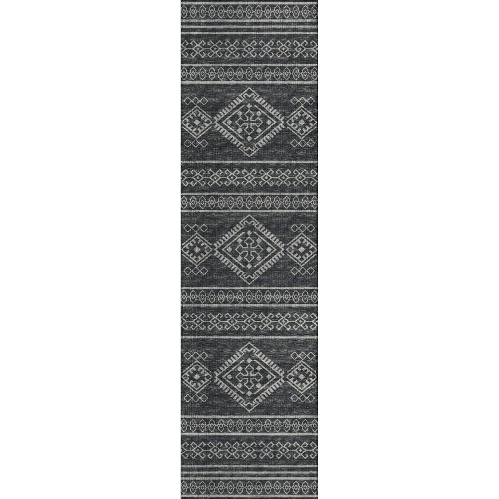 Indoor/Outdoor Sedona SN14 Midnight Washable 2'3" x 10' Runner Rug