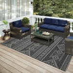 Indoor/Outdoor Sedona SN14 Midnight Washable 5' x 7'6" Rug