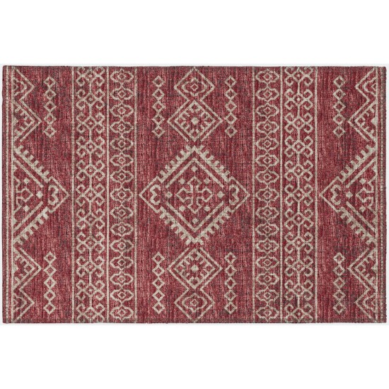 Indoor/Outdoor Sedona SN14 Paprika Washable 1'8" x 2'6" Rug