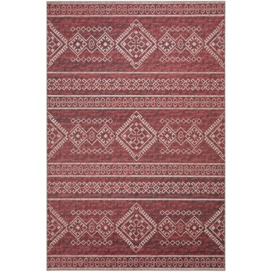 Indoor/Outdoor Sedona SN14 Paprika Washable 10' x 14' Rug