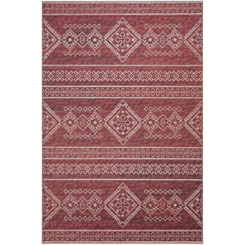 Indoor/Outdoor Sedona SN14 Paprika Washable 10' x 14' Rug