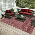 Indoor/Outdoor Sedona SN14 Paprika Washable 10' x 14' Rug