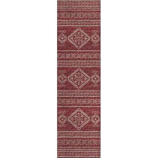 Indoor/Outdoor Sedona SN14 Paprika Washable 2'3" x 7'6" Runner Rug