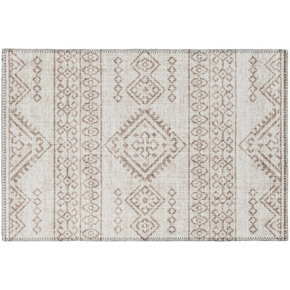 Indoor/Outdoor Sedona SN14 Putty Washable 1'8" x 2'6" Rug