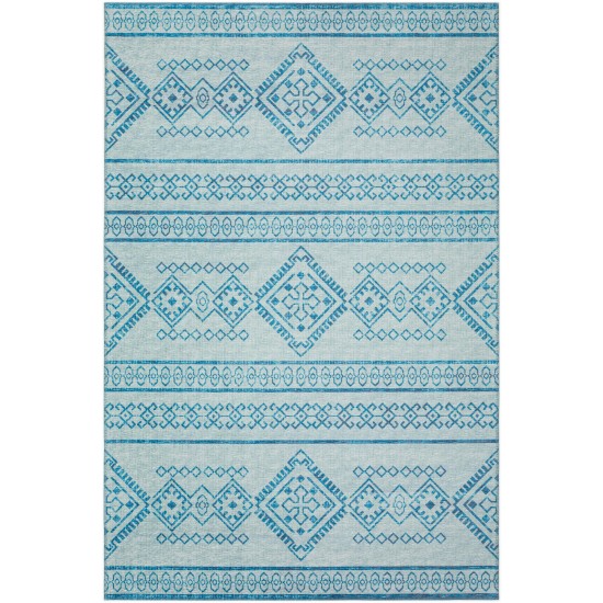 Indoor/Outdoor Sedona SN14 Sky Washable 10' x 14' Rug