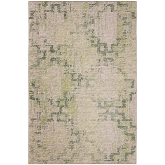 Indoor/Outdoor Sedona SN15 Moss Washable 10' x 14' Rug