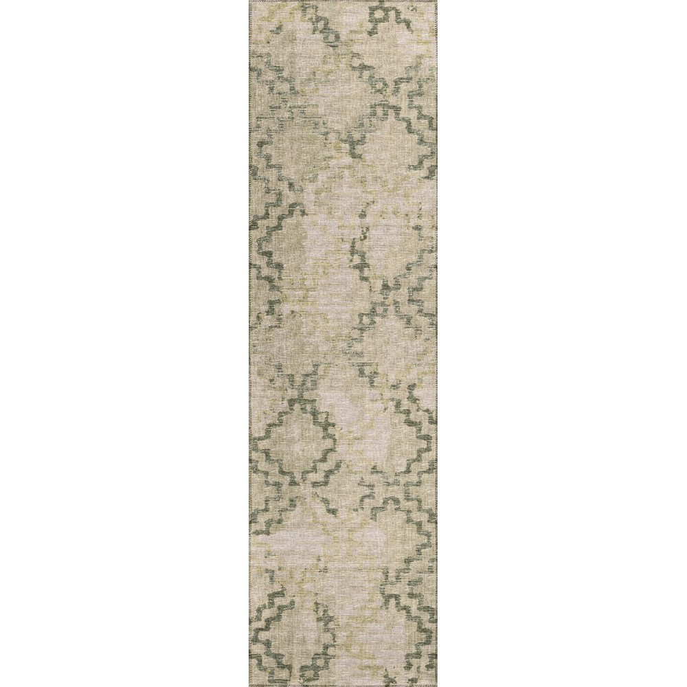 Indoor/Outdoor Sedona SN15 Moss Washable 2'3" x 10' Runner Rug