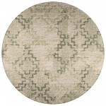 Indoor/Outdoor Sedona SN15 Moss Washable 6' x 6' Round Rug