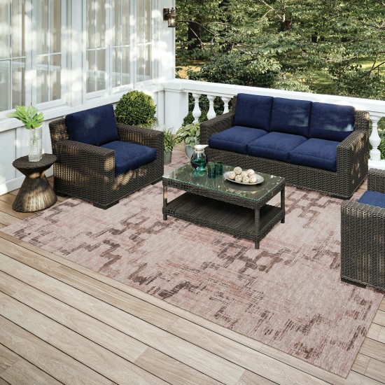 Indoor/Outdoor Sedona SN15 Walnut Washable 3' x 5' Rug