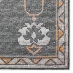 Indoor/Outdoor Sedona SN16 Charcoal Washable 1'8" x 2'6" Rug