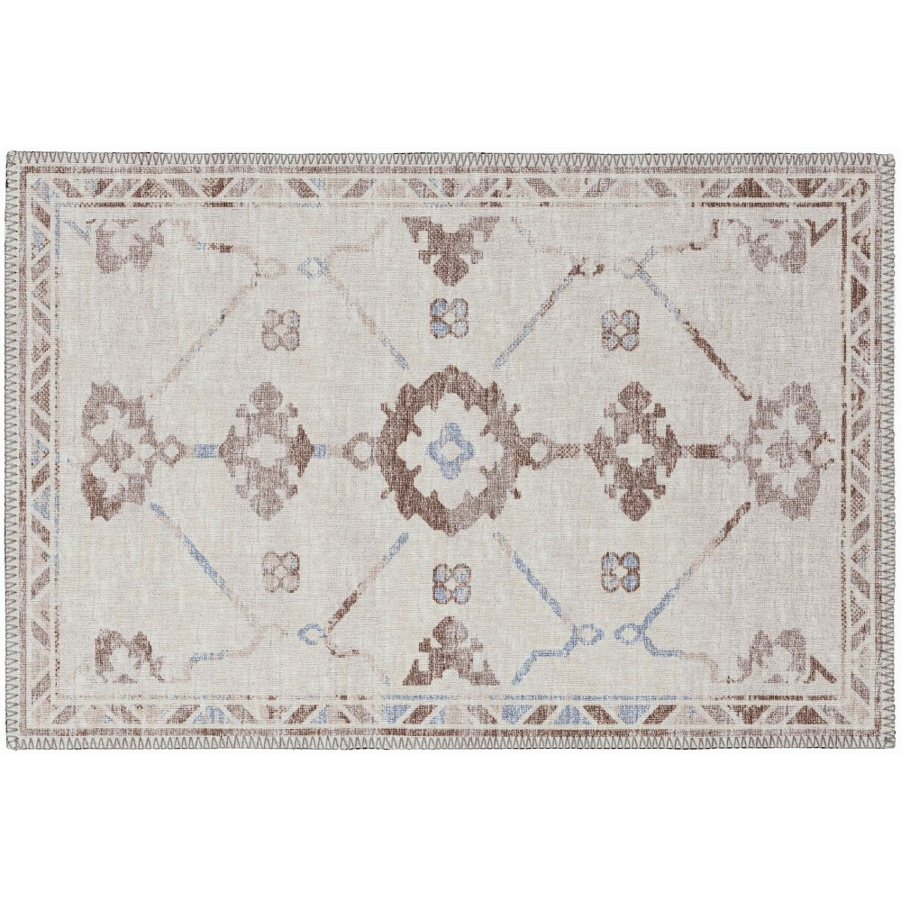 Indoor/Outdoor Sedona SN16 Parchment Washable 1'8" x 2'6" Rug