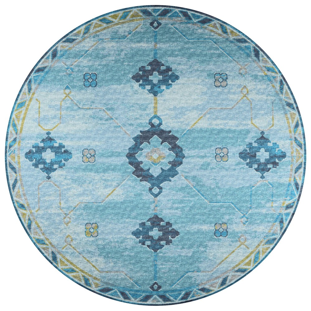 Indoor/Outdoor Sedona SN16 Riverview Washable 10' x 10' Round Rug